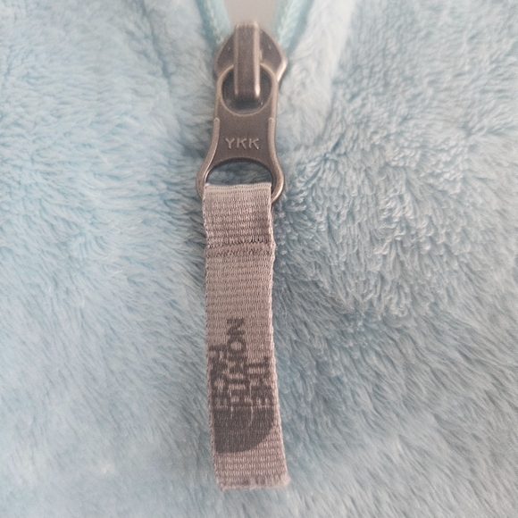 The North Face Girls Sz Large Blue 1/4 Zip Pullover - Picture 4 of 10